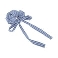 thumbnail image 5 of Unique Bargains 1 Pc Scrunchie Fashion Striped Bow Ribbon Hair Elastics Blue, 5 of 5