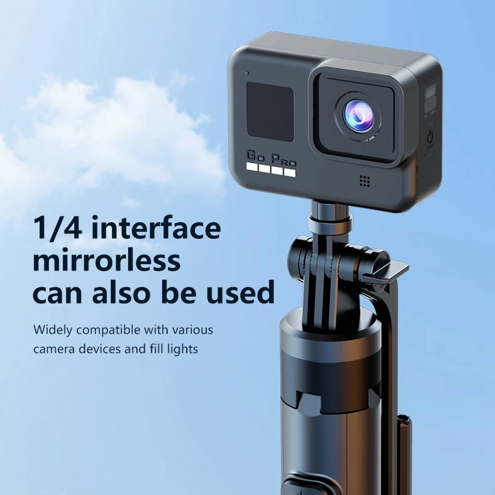 DODOUP Selfie Stick Tripod Stand for iPhone Samsung Huawei Cellphone 1.3m Extendable Phone Tripod with Wireless Remote