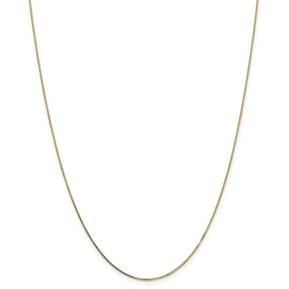 14k Yellow Gold .7mm Box Chain Necklace - 1.5 Grams - 16 Inch - Spring Ring