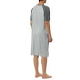 thumbnail image 3 of NOMADIC NOOK Men's Comfortable Soft Short Sleeves Sleeping Nightwear 2 Pack, 3 of 6
