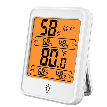 

Elbourn 2 in 1 Outdoor Humidity Meter Thermometer - Digital Indoor Thermometer Humidity Gauge Sensor Wireless - 1 Pack
