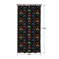 thumbnail image 5 of Multicolor Controllers Games Icons Black Pattern Shower Curtain 36"x72" ,Bathroom Decorative Shower Curtains Set with 12 Hooks,Modern Waterproof Washable Shower Curtain, 5 of 6