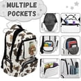 thumbnail image 7 of FKELYI Brown Highland Cow Print 17 Inch School Backpack for Kids Schoolbag Primary School Daypack with Multi-Pockets Spacious Rucksack Bookbag for Boys Girls Knapsack, 7 of 7