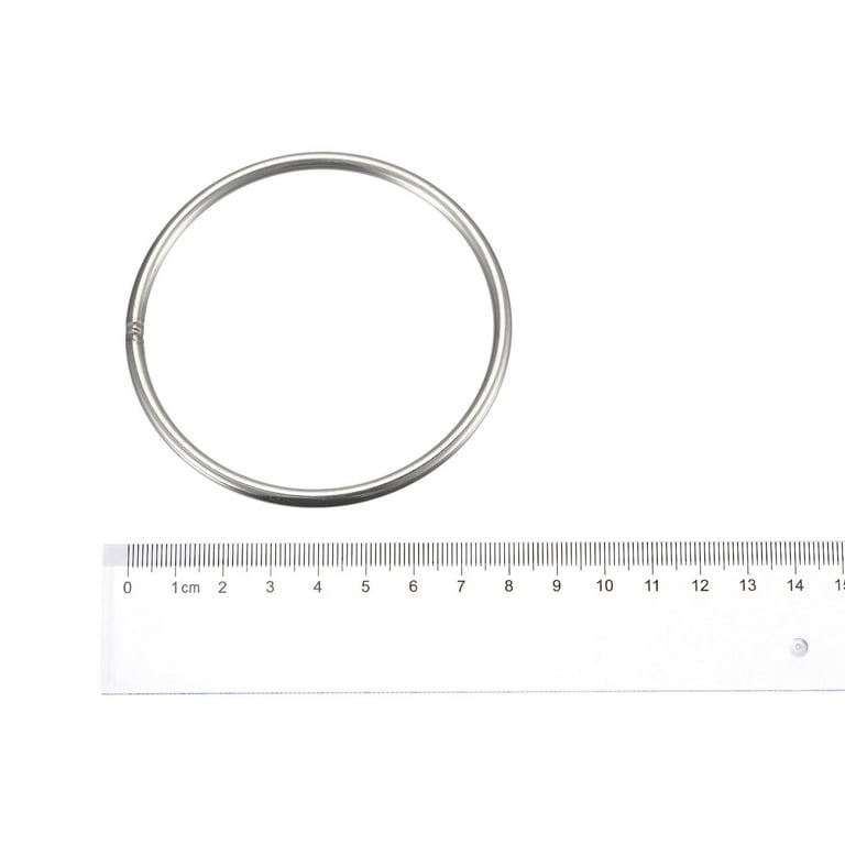 Stainless Steel O Rings, 5 Pack 80mm Outer Dia. 4mm Thickness Welded O-rings