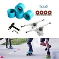 thumbnail image 4 of Camión de monopatín sólido de aleación, pieza de rodillo de llave de rueda de 7 pulgadas, te da un buen Control Azul plateado Zulema Ruedas De Camiones De Skate, 4 of 8