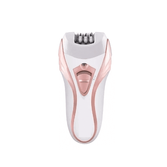 Depiladora eléctrica inalámbrica color blanco y rosa 110V/220V