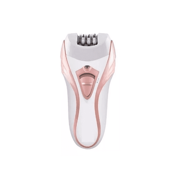 Depiladora eléctrica inalámbrica color blanco y rosa 110V/220V