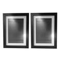 thumbnail image 1 of Peggybuy 2pcs Artwork Picture Frame with Mat for Schoolwork Home Or Office (Black), 1 of 9