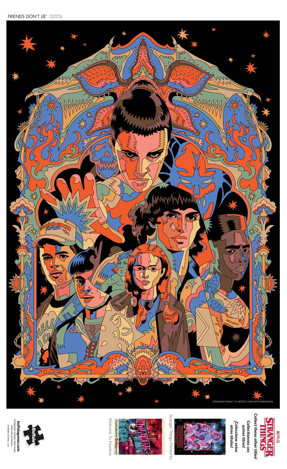 Buffalo Games 500-Piece Stranger Things Friends Don't Lie Jigsaw Puzzle