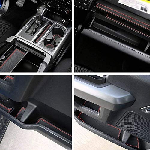 Car Door Non Slip Mat Cup Slot Pads For Ford F150 15 16 Car