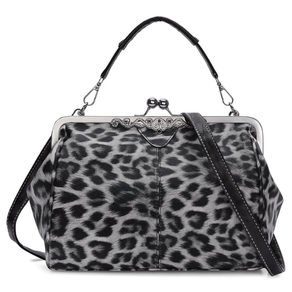 SENDEFN Handbag for Women Shoulder Bag Kiss Lock Medium Top Handle Satchel Purse Retro Crossbody Bag Evening Clutch Purses
