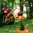 thumbnail image 4 of Titan Attachments 30 HP 3 Point Post Hole Digger with 9in Auger Attachment, PTO Powdered Digger, Compact Tractor Attachment for Fence Posts, Deck and Building Frames, Plant Trees and Shrubs, 4 of 10