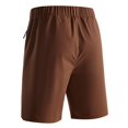 thumbnail image 4 of Gym Mens Shorts Summer Athletic Shorts Elastic Waist Beach Shorts Solid Color Loose Shorts with Pockets, 4 of 4