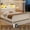 White-6 Drawers, variant on King Size Bed Frame with LED Lights & Charging Station Velvet Upholstered Queen Platform Bed with 5 Storage Drawers and Headboard,No Noise,Beige