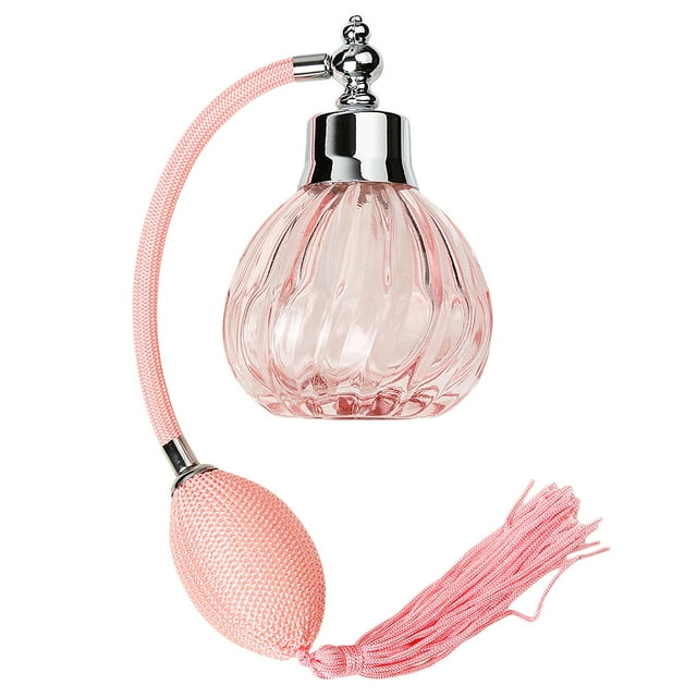 Botella de Perfume Recargable Vintage CUTICAT 100ml Atomizador Bomba Rosado