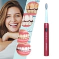 thumbnail image 4 of Ganfancp Cepillo de Dientes,, Bajo Ruido, Portátil, Cepillo de Dientes con Temporizador Inteligente Ipx7 Agua Cepillo de Dientes Vibración Ofertas y Liquidaciones 1X Unidad Principal, 4X Cabezales de, 4 of 7