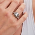 thumbnail image 4 of Anillos de Mujer de Compromiso y Promesa, LuckyLy Acero Inoxidable Baño Oro 18k o Color Plata y Zirconia Cúbica – Joyería ideal como Regalos para Mujer Cumpleaños y Regalos para Mamá plateado 6, 4 of 8