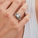 thumbnail image 4 of Anillos de Mujer de Compromiso y Promesa, LuckyLy Acero Inoxidable Baño Oro 18k o Color Plata y Zirconia Cúbica – Joyería ideal como Regalos para Mujer Cumpleaños y Regalos para Mamá plateado 6, 4 of 8