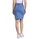 thumbnail image 3 of Faldas de mezclilla para mujer INSPIRE CHIC, desgastadas, de cintura alta, con dobladillo rasgado, faldas de jeans lavadas con bolsillos, XL, azul brillante, 3 of 6