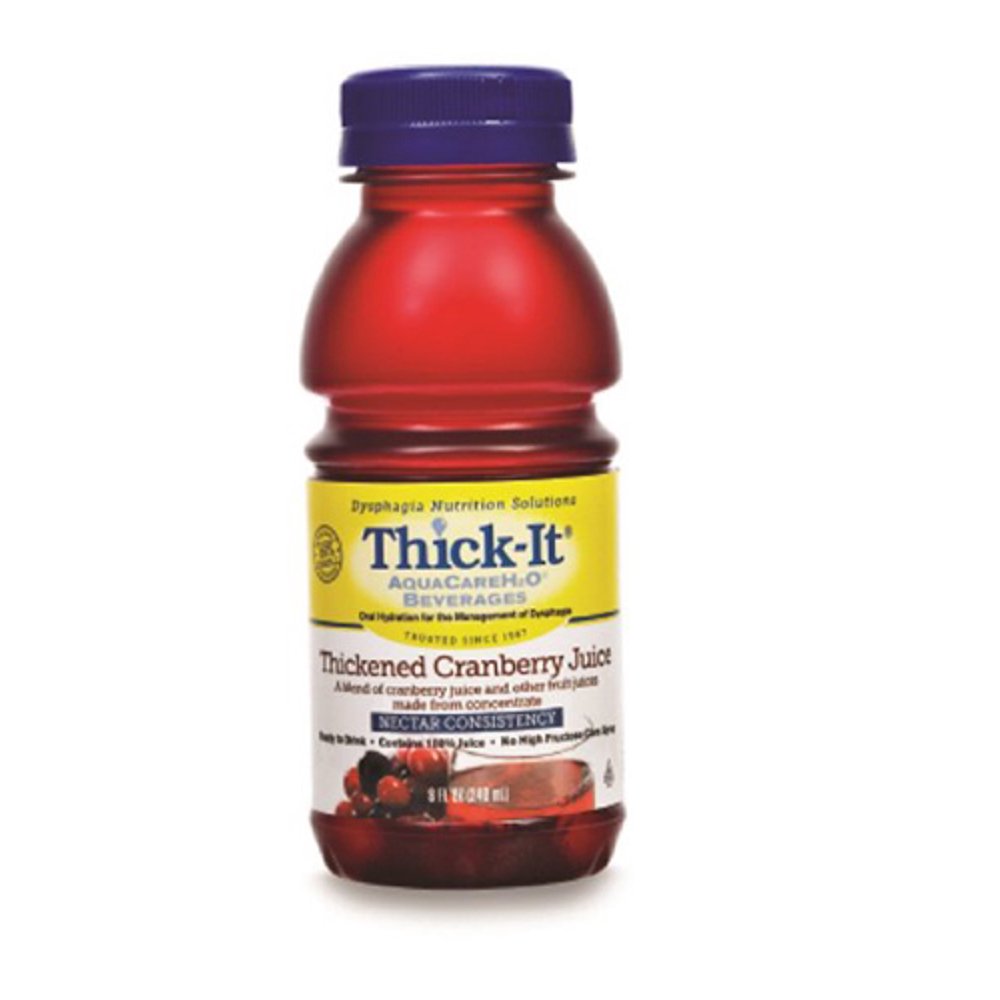 ThickIt AquaCareH2O Thickened Cranberry Juice Nectar Consistency 8 oz