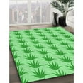 thumbnail image 3 of Ahgly Company Machine Washable Indoor Rectangle Transitional Jade Green Area Rugs, 3' x 5', 3 of 7