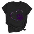 thumbnail image 2 of Meichang T-Shirts de la Saint-Valentin pour Femmes, T-Shirts Graphiques Cœur, Hauts Mignons, T-Shirts de Vacances, Manches Courtes, Col Rond, Mode 2025, 2 of 4