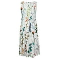 thumbnail image 5 of Fankiway Robe d'Été Sans Manches à Col Rond Imprimée pour Femmes, Grande Taille, 5 of 5