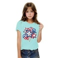 thumbnail image 2 of GERsome Boys Girls T-Shirts for 4th of July, Unisex Kids Short Sleeve Crewneck Tees American Flag Patriotic Graphic Tshirts, 7-8 Years, 2 of 6