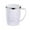 White, variant on Dvruxg Coffee Mug with Handle, Insulated Tumblers with Lid, Stainless Steel Vacuum Insulated Tumbler, Travel Mug Camping Tumbler Cup Men Women