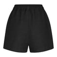 thumbnail image 6 of Womens Shorts Casual Summer Elastic High Waist Wide Leg Loose Fit Stretchy Beach Shorts with Pockets, 6 of 6