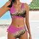thumbnail image 1 of Trajes de Baño Mujer Conjunto de Tankinis Push Up Sexy Para Mujer, Bikini Retro Fruncido de Cintura Alta, Traje de Baño de Dos Piezas, Traje de Baño Estampado, Ropa de Playa, 1 of 4