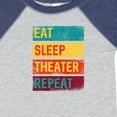 thumbnail image 4 of Inktastic Acting Eat Sleep Theater Repeat Boys or Girls Baby Bodysuit, 4 of 5