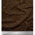 thumbnail image 1 of Soimoi Brown Rayon Fabric Brush Stroke Abstract Fabric Prints By Yard 56 Inch Wide, 1 of 3