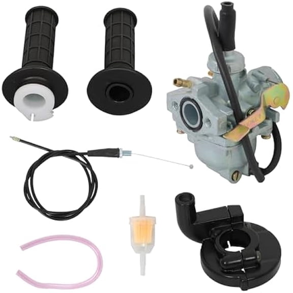 Mini Bike Carburetor with Handle Grip Bar and Throttle Cable Compatible with Honda CRF50F XR50R Z50 Z50A Z50R for Off-Road Riding and Maintenance