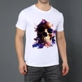 thumbnail image 2 of Summer Short Sleeve Tops Crew Neck Shirts for Men Skull (45)Plus Size Tee Shirts XS-5XL, 2 of 5