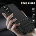 thumbnail image 5 of Dteck Case for Samsung Galaxy A14 5G,Military Grade Shockproof Rubber Armor Case Hybrid Hard PC Buit-in Kickstand Back Cover,Black, 5 of 7