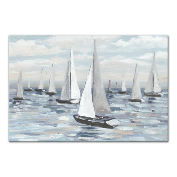 Creative Products Coastal Sailboats 30 x 20 Canvas Wall Art