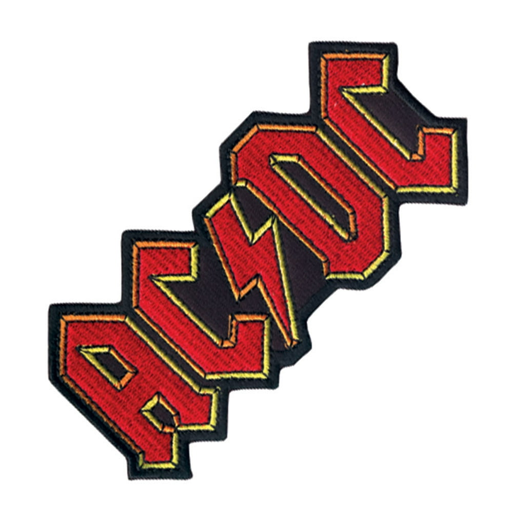 AC/DC Men's Embroidered Patch Red - Walmart.com - Walmart.com