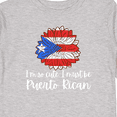 thumbnail image 4 of Inktastic I'm So Cute, I Must Be Puerto Rican Sunflower Puerto Rico Boys or Girls Long Sleeve Toddler T-Shirt, 4 of 5