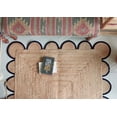 thumbnail image 3 of Chouhan Rugs Natural Jute Navy Scalloped Rug Bohemian Rug Decor Rug Handwoven Rug Custom Rug Decorative Rug, 3 of 6