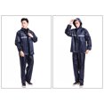 thumbnail image 2 of Chubasquero grueso para hombre Sunnimix Traje con Capucha Reflectante Impermeable 2X-Grande, 2 of 6