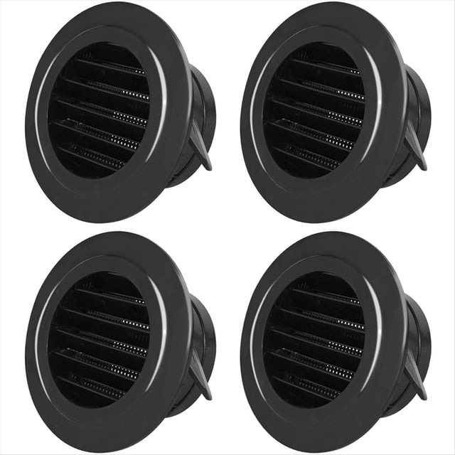 4 Inch Soffit Vent Cover, Round Soffit Exhaust Vent Cover with Built-in ...