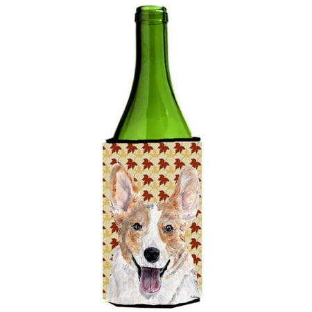 

Cardigan Corgi Fall Leaves Wine bottle sleeve Hugger 24 Oz.