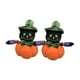 thumbnail image 3 of 2 muñecos de calabaza de tela para Halloween, bonitos juguetes para el hogar, fiestas y bailes de graduación. Negro Naranja, 3 of 9