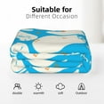 thumbnail image 6 of XMXT Flannel Warm Throw Blanket, Abstract White Executive Bedroom Decor Blankets for Bed Couch Living Room, 50 x 70 inches, 6 of 9
