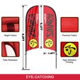 thumbnail image 3 of QSUM Zumba Sign Feather Flag with Pole Kit,8.2FT Zumba Decoration Display, Zumba Business Sign,Zumba Swooper Flag，Advertising Flag, 3 of 7