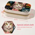 thumbnail image 5 of Cat Portable Velvet Travel Organizer with Removable Compartment – Earring Holder & Necklace Stand – Gift, 5 of 7