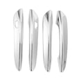 thumbnail image 1 of Recubrimiento de manija de puerta de automóvil Unique Bargains, recubrimiento de manija de puerta lateral, para Mazda 3 2019-2023, ABS Tono Plateado 1 juego, 1 of 6