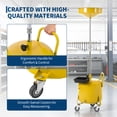 thumbnail image 5 of 8 Gallon Air Operated Oil Drain Container, Portable Fluid Fuel Transfer Tank with Wheels for Car, Truck & Garage, 5 of 7