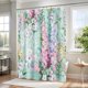 thumbnail image 2 of Cortina de ducha BayNook, diseño floral verde menta, 150 x 180 cm, poliéster, 2 of 6